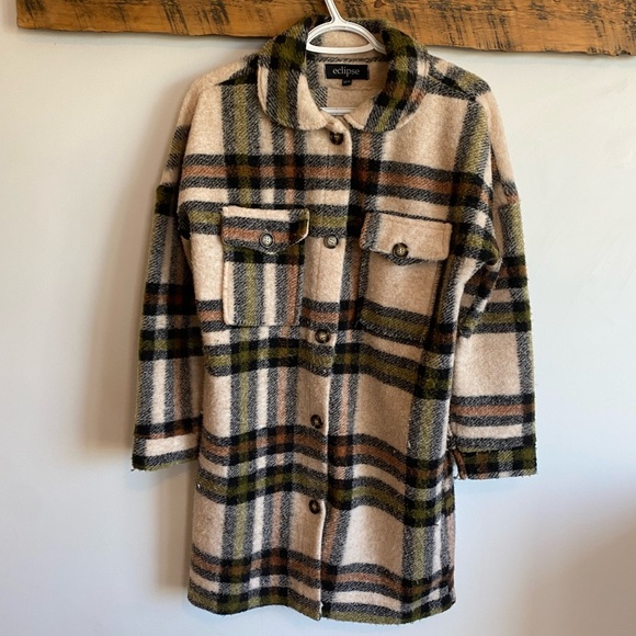 Plaid fall coat - Picture 1 of 3